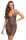 Cottelli PARTY Kleid aus transparentem schwarzem Netz S/M