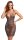 Cottelli PARTY Kleid aus transparentem schwarzem Netz S/M