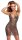 Cottelli PARTY Kleid aus transparentem schwarzem Netz S/M