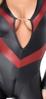 Cottelli PARTY Overall mit roten betonenden Kontrast-Streifen