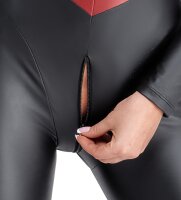 Cottelli PARTY Overall mit roten betonenden Kontrast-Streifen