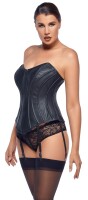 ZADO Korsett aus Leder mit durchgehendem Reißverschluss