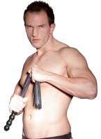 ZADO Leder-Peitsche mit Holzgriff