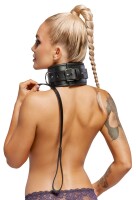 ZADO Halsfessel/Leine aus Leder inklusive Schloss mit Schlüsseln