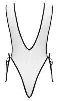 Fantasy by Cottelli Body in Weiß mit schwarzen Kontrasten S-L