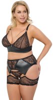 Cottelli CURVES Set mit Soft-BH und Slip ouvert aus...