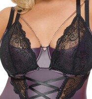 Cottelli CURVES Set mit schwarzer feiner Spitze