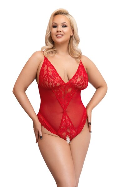 Cottelli CURVES Body mit Einsätzen aus zarter Spitze