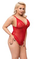 Cottelli CURVES Body mit Einsätzen aus zarter Spitze