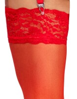 Cottelli LEGWEAR Strümpfe mit breitem Spitzen-Abschluss
