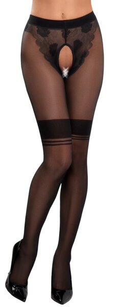 Cottelli LEGWEAR Strumpfhose in Spitzenoptik