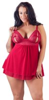 Cottelli CURVES Babydoll rot mit Bindeschleifen