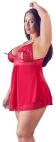 Cottelli CURVES Babydoll rot mit Bindeschleifen