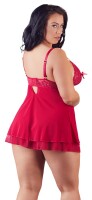 Cottelli CURVES Babydoll rot mit Bindeschleifen