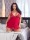 Cottelli CURVES Babydoll rot mit Bindeschleifen