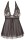 Cottelli CURVES Babydoll schwarz mit Bindeschleifen