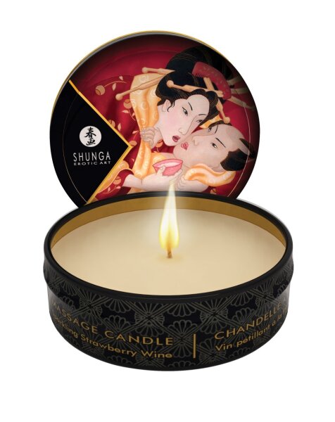 SHUNGA Massage Candle Romance/Sparkl. Strawberry Wine 30ml