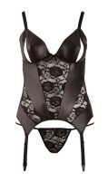 Cottelli CURVES Strapshemd und String mit verstellbaren Strumpfhaltern