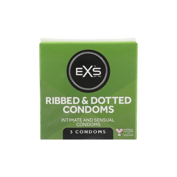EXS Ribbed & dotted condoms