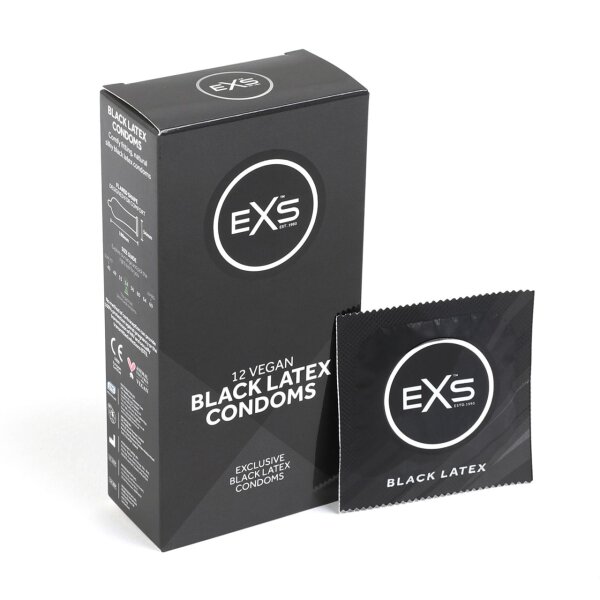 EXS Black Latex condoms