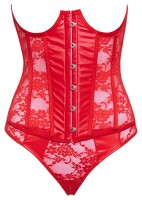 Cottelli LINGERIE Set in feurigem Rot und feinem Materialmix