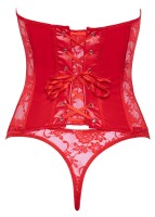 Cottelli LINGERIE Set in feurigem Rot und feinem Materialmix