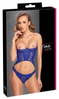 Cottelli LINGERIE Set in strahlendem Royalblau und feinem Materialmix