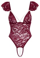 Cottelli LINGERIE Body ouvert aus weicher Stretch-Blütenspitze