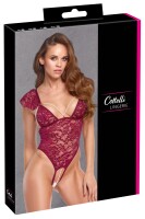 Cottelli LINGERIE Body ouvert aus weicher Stretch-Blütenspitze