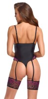 Cottelli LINGERIE Body mit abnehmbaren Strapsen und Strumpfbändern