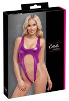 Cottelli LINGERIE Body in schillerndem Metallic-Pink