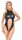 Cottelli LINGERIE Body ouvert im trendigen schwarzen Mattlook