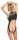 Cottelli LINGERIE Body ouvert im trendigen schwarzen Mattlook