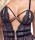 Cottelli LINGERIE Body mit Strapsen und Schenkel-Harnessen